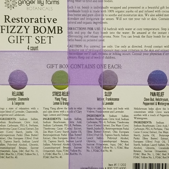 Nwt! Restorative fizzy bomb gift set - Picture 3 of 3
